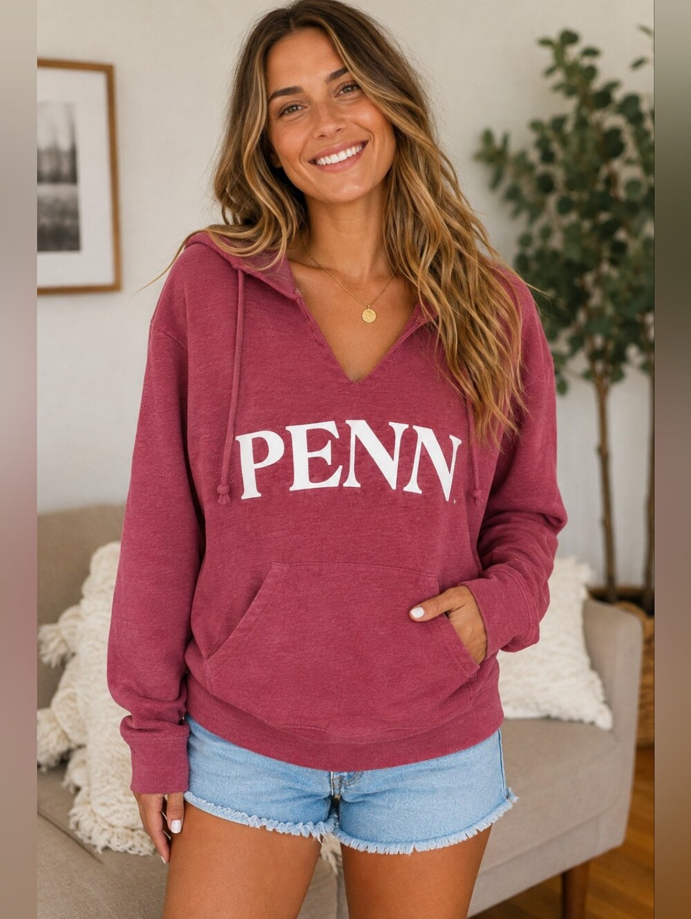 Penn State Redshirt Classic Hoodie Sweatshirt Nittany Lions Warm Cozy Fleece M